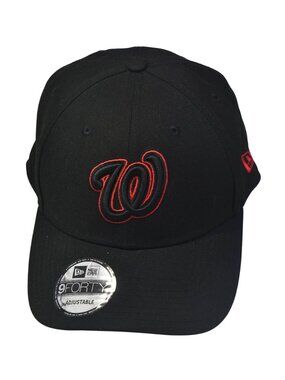 New Era Authentic Washington Nationals Black /Red 39THIRTY Flex Hat